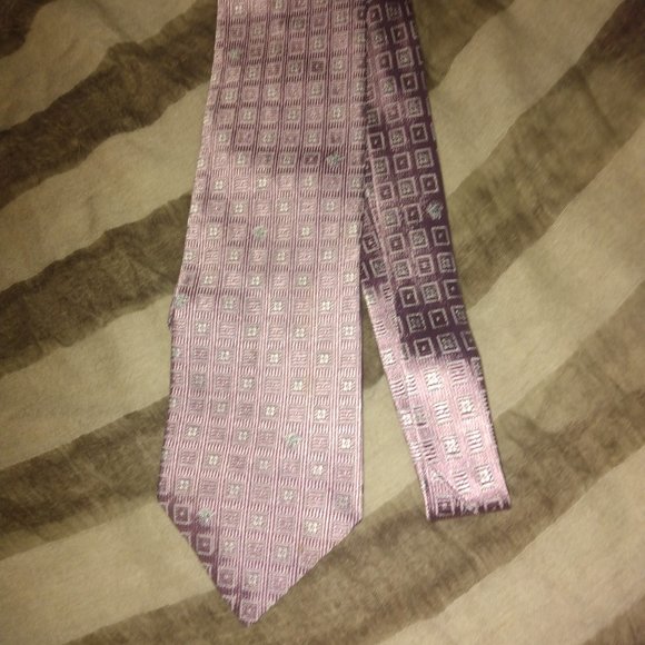❤️GIANNI VERSACE PINKMEDUSA HEAD Silk Necktie Ties